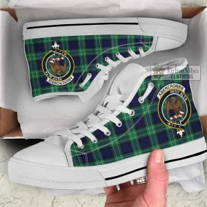 Abercrombie Tartan High Top Shoes with Family Crest