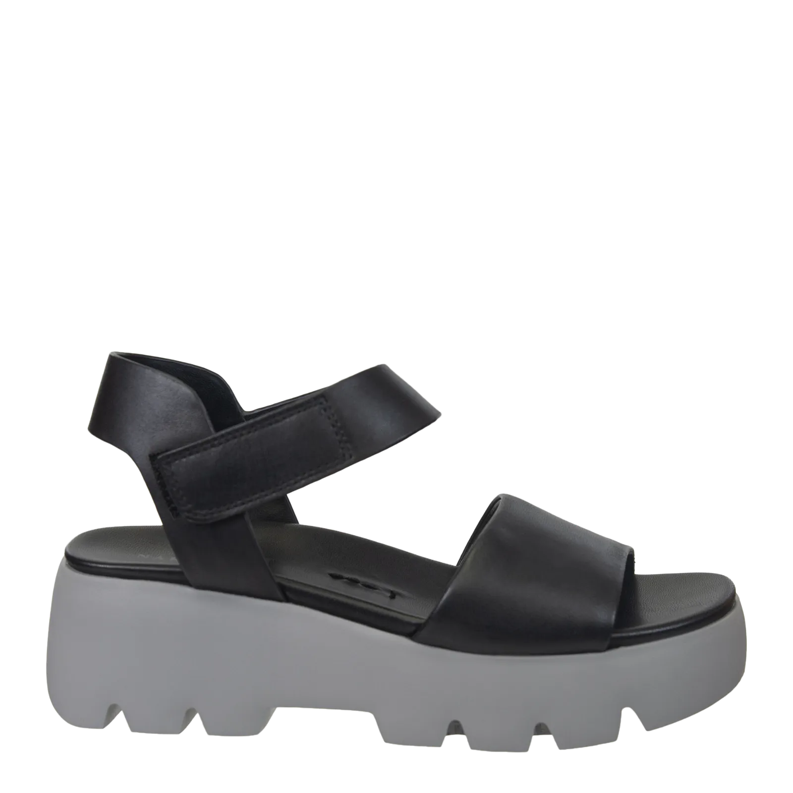 ALLOY in BLACK GREY Platform Sandals