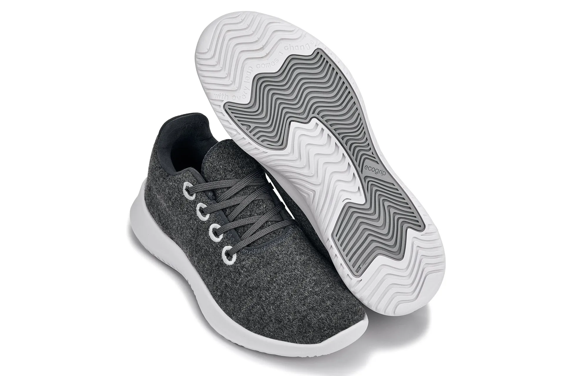 CALTO - Q503 - 2.4 Inches Taller (Charcoal Grey Merino Wool) - Ultra Lightweight Sneakers