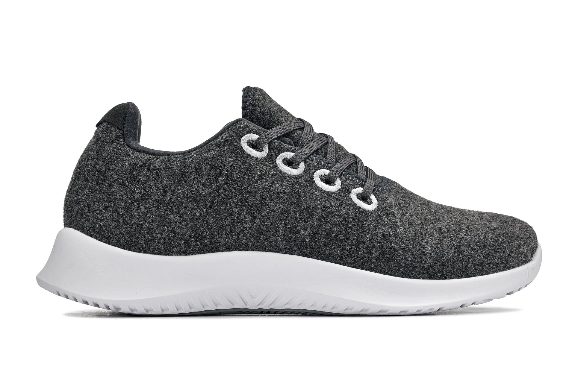 CALTO - Q503 - 2.4 Inches Taller (Charcoal Grey Merino Wool) - Ultra Lightweight Sneakers