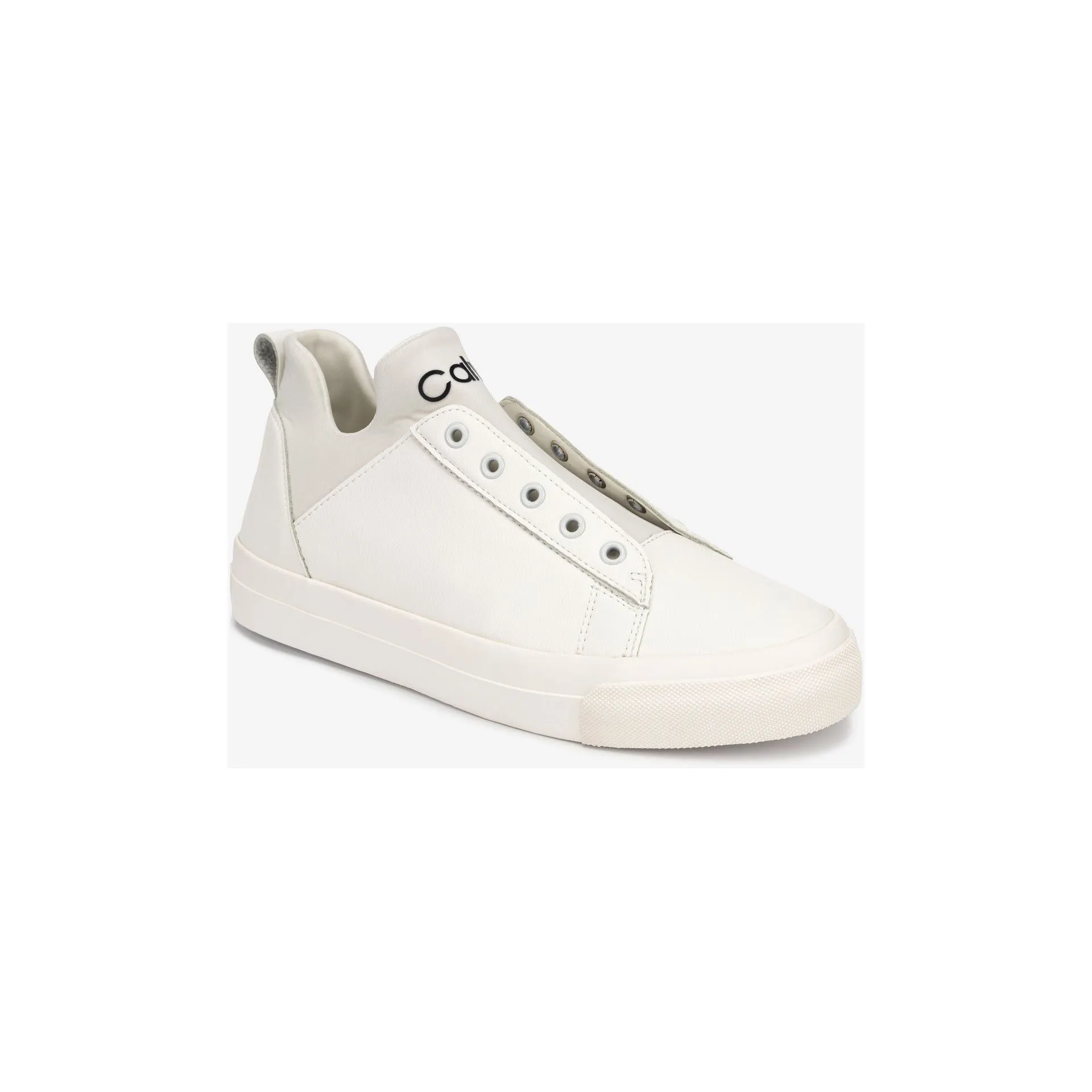 Calvin Klein Valorie Cow Silk Sneakers - Cream