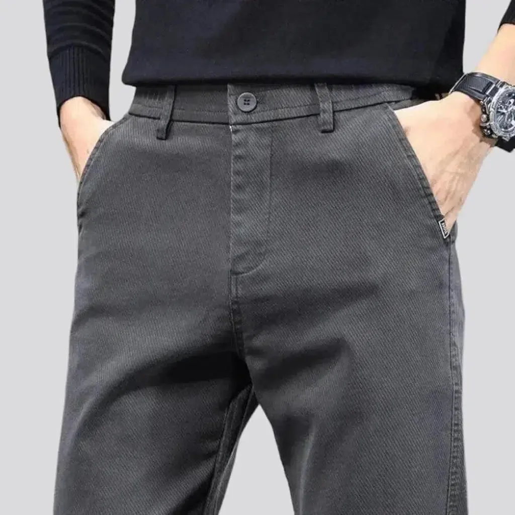 Color men's slim jeans