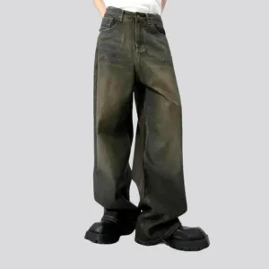 Dark-wash vintage jeans
 for men