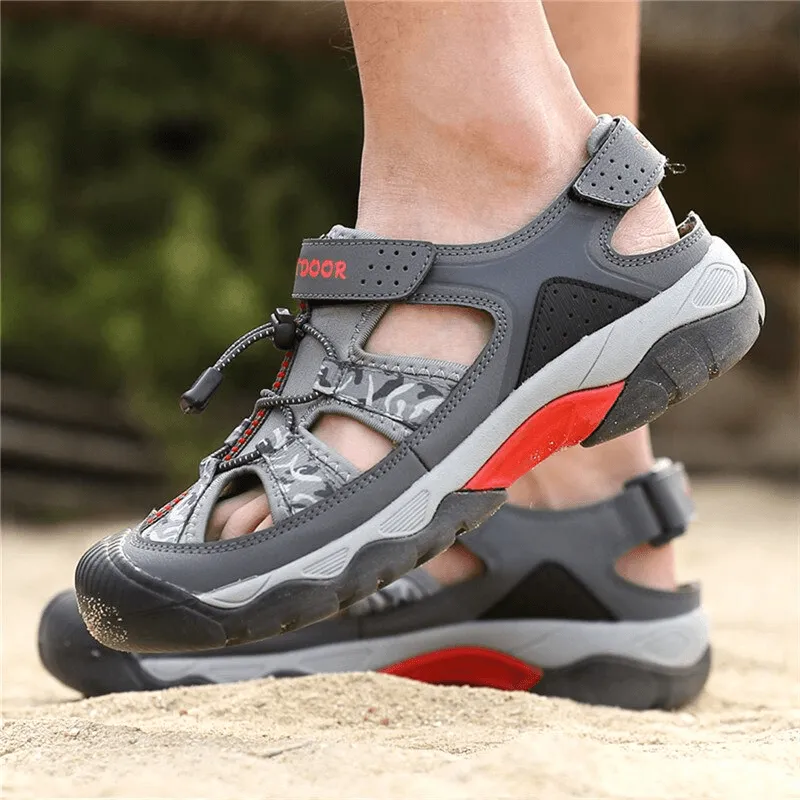 Fashionable Non-Slip Sports Breathable Men's Open Heel Sandals - SF0750