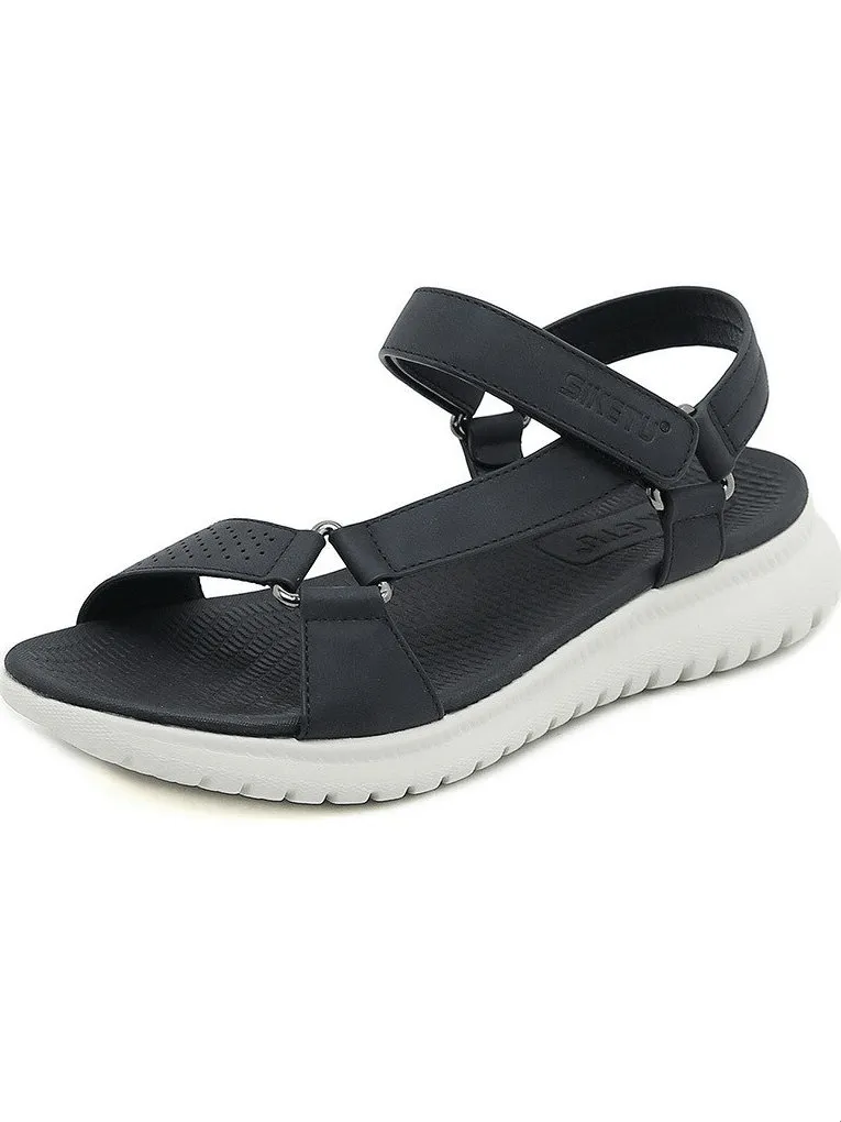 Fashionable Women's Sports Platform Sandals with Adjustable Buckle - SF0983