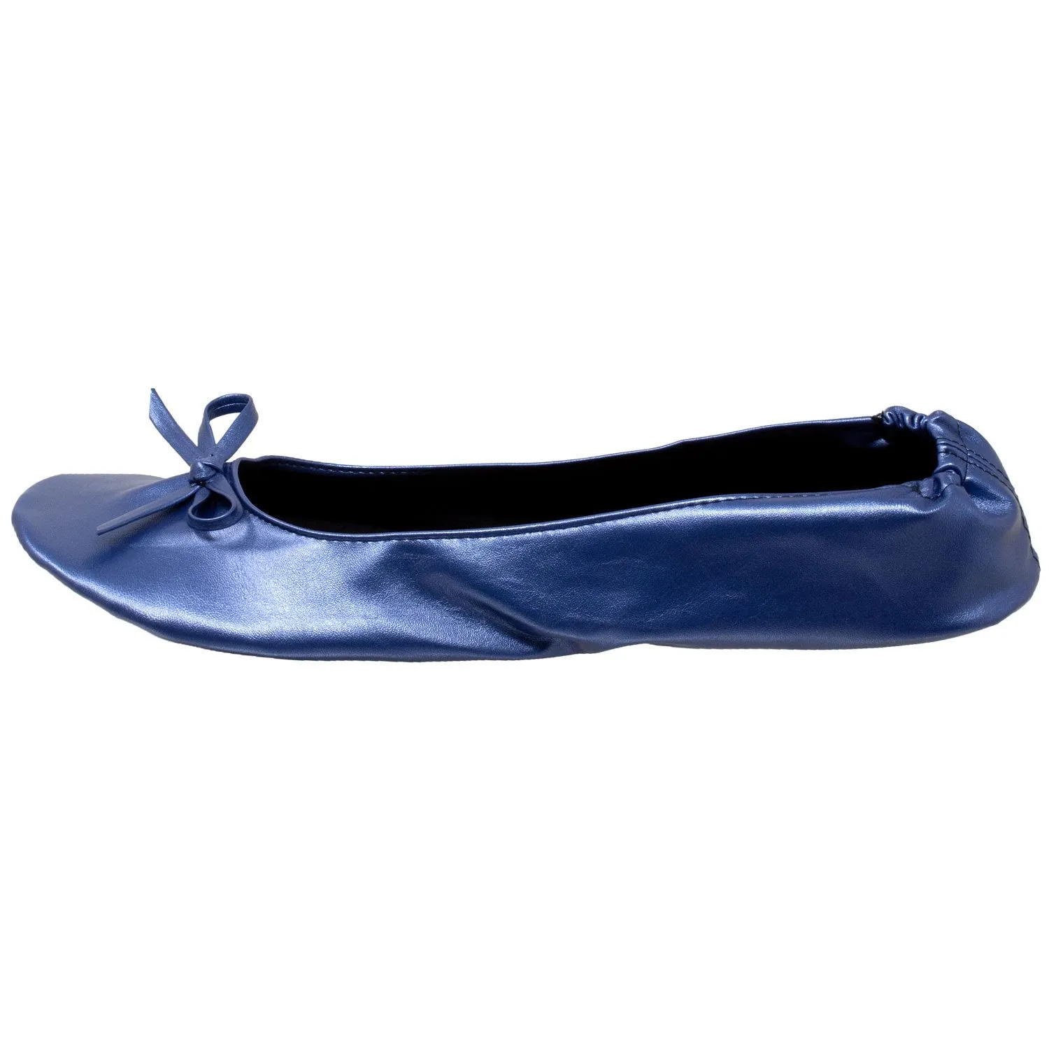 Foldable Ballet Flats Women's Travel Portable Comfortable Shoes Navy