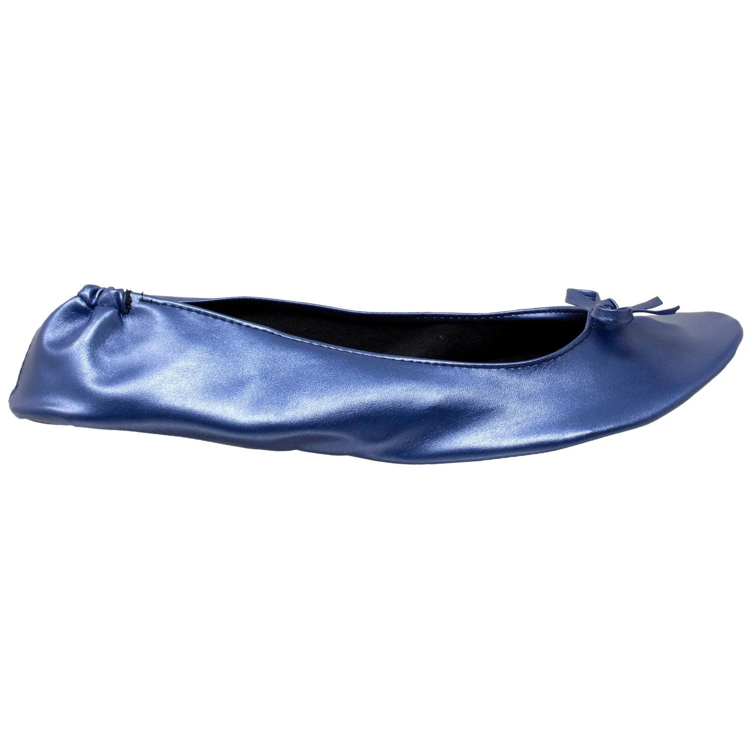 Foldable Ballet Flats Women's Travel Portable Comfortable Shoes Navy