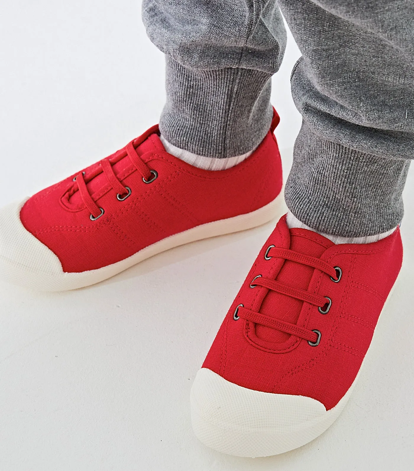 Girls Slip-On Sneakers Red