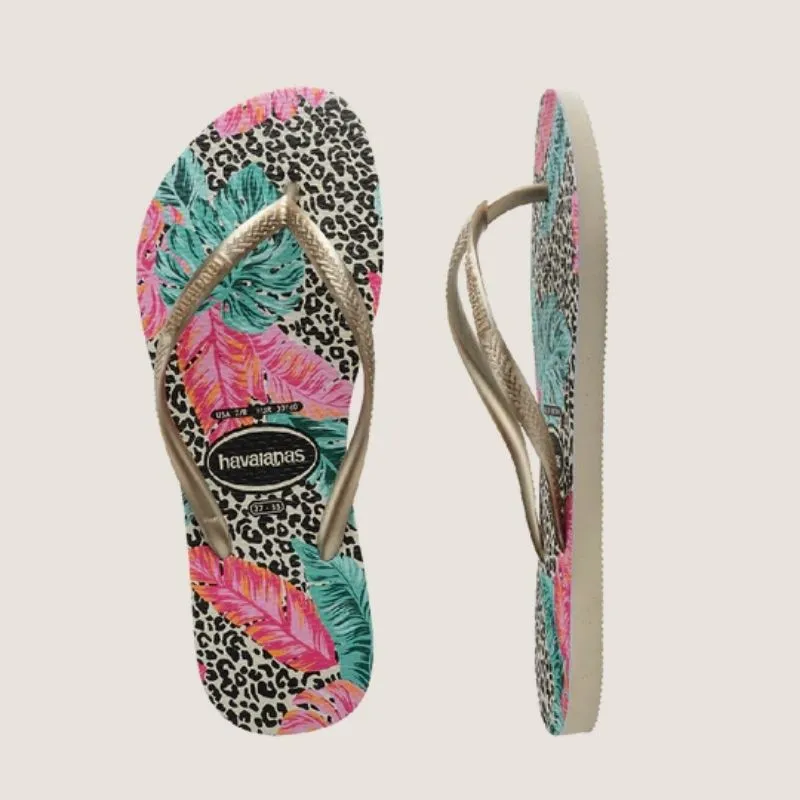 Havaianas Kids Slim Print Floral Jessica Thong