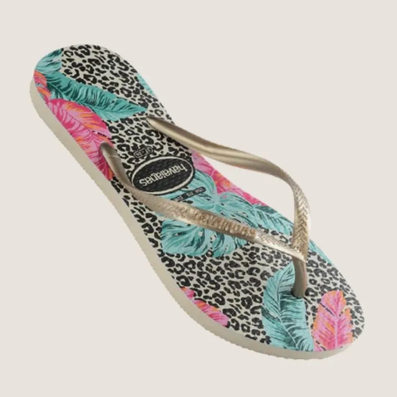 Havaianas Kids Slim Print Floral Jessica Thong