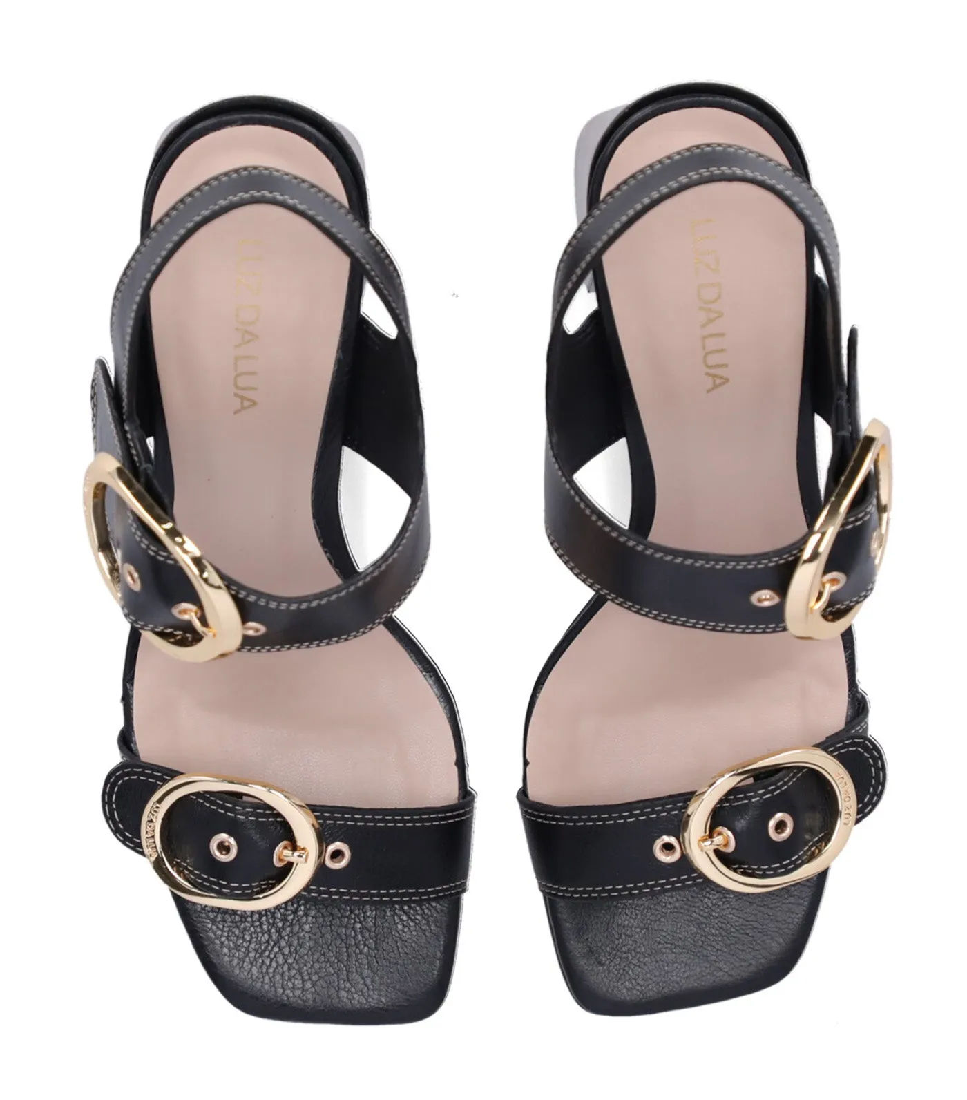 High Block Heel Sandals Atacama Black