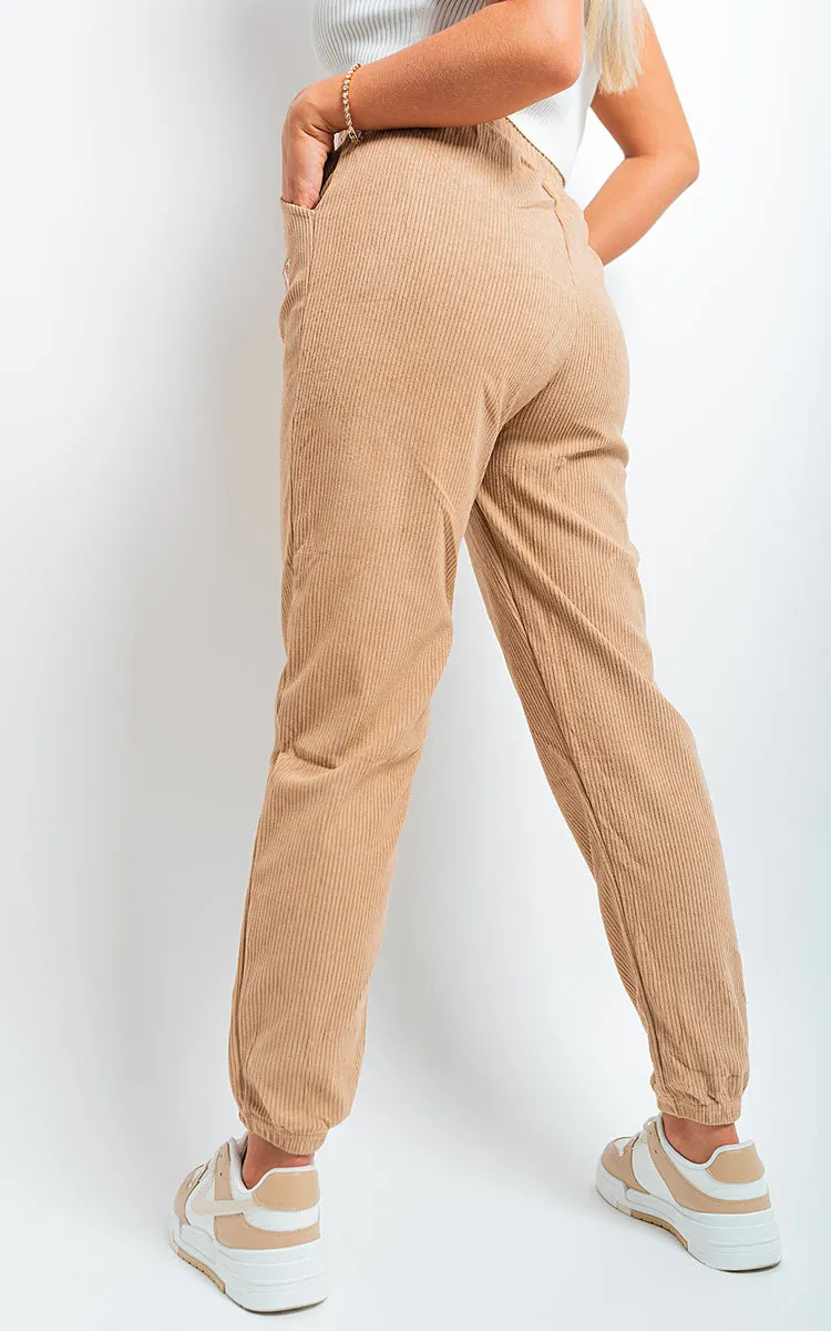 High Waisted Drawstring Trouser With Pockets