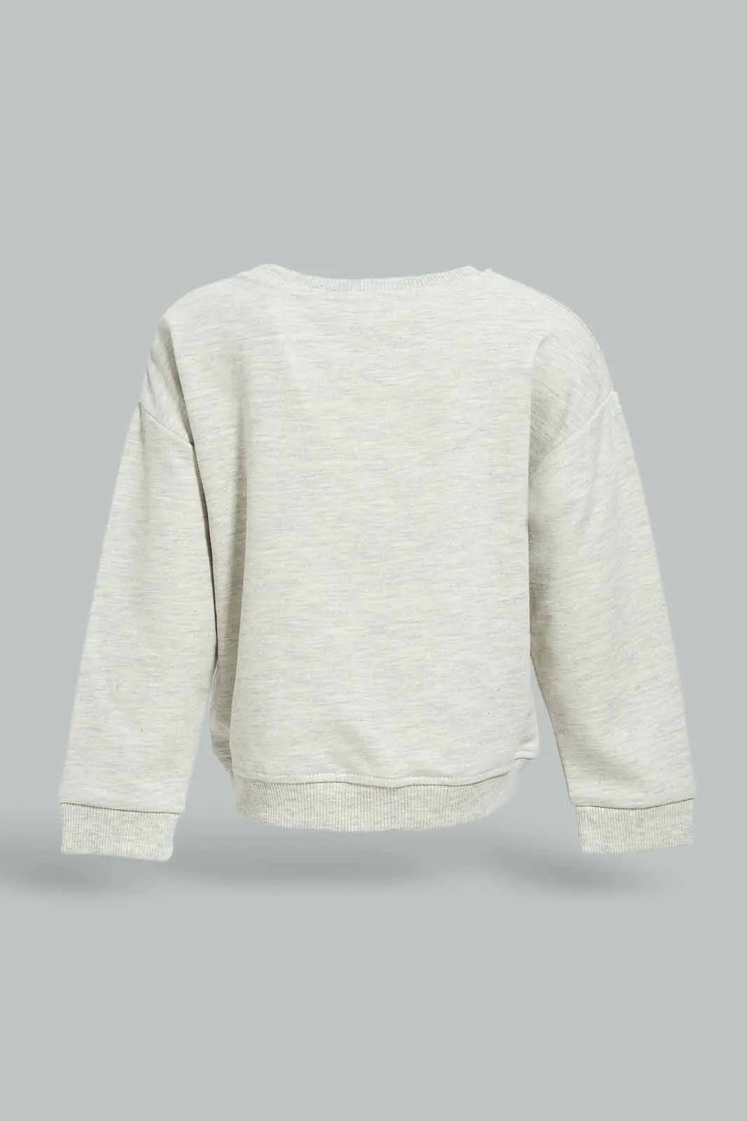 Infant Girls Grey Kangaroo Pocket Sweatshirt