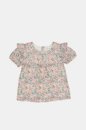 Infant Girls Multicolour All Over Print Blouse