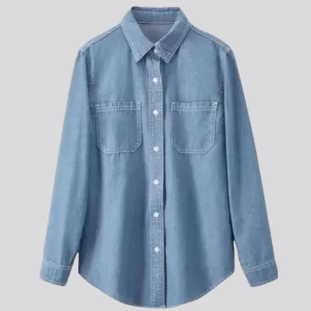 Lyocell regular jean shirt