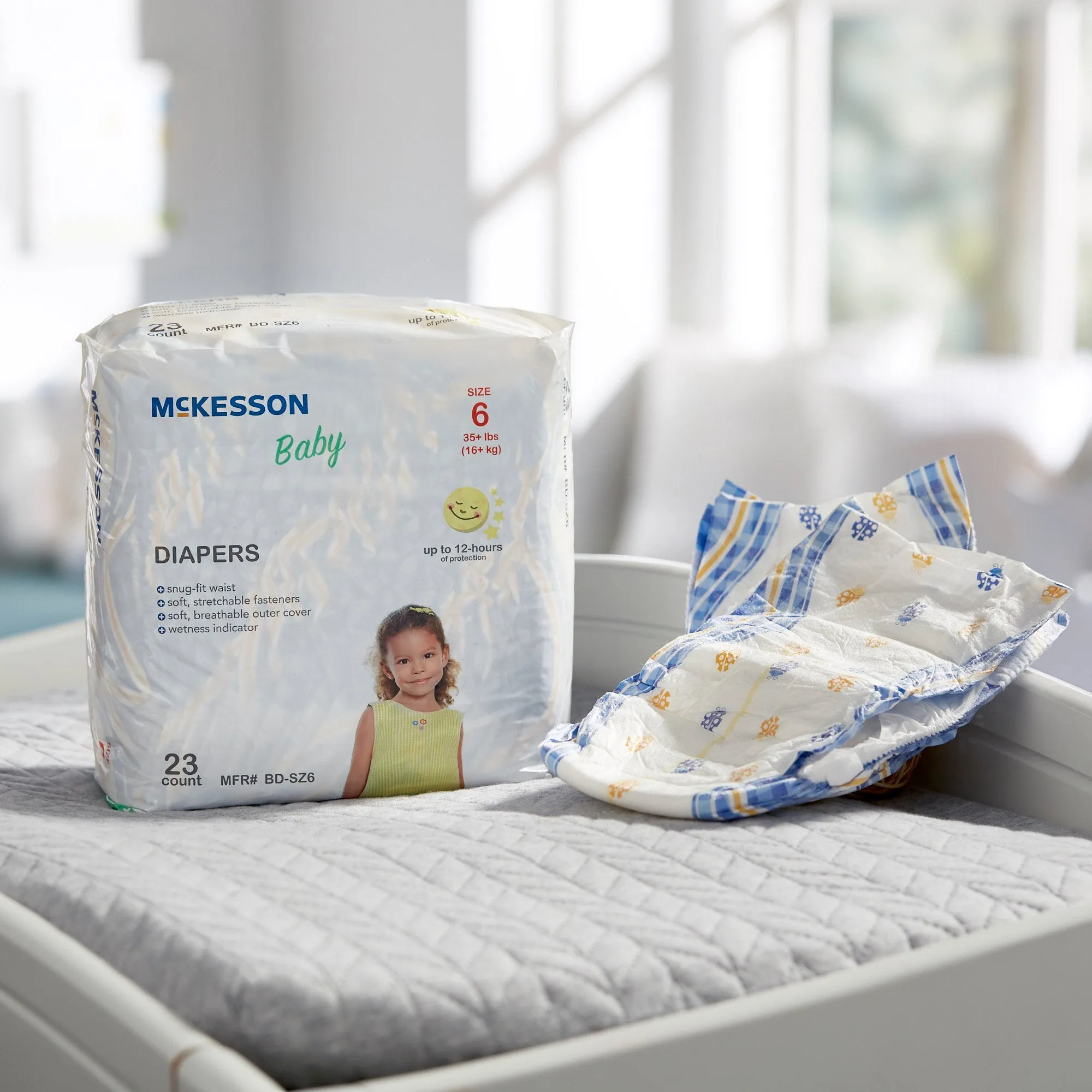 McKesson Baby Diaper, Size 6, Over 35 lbs