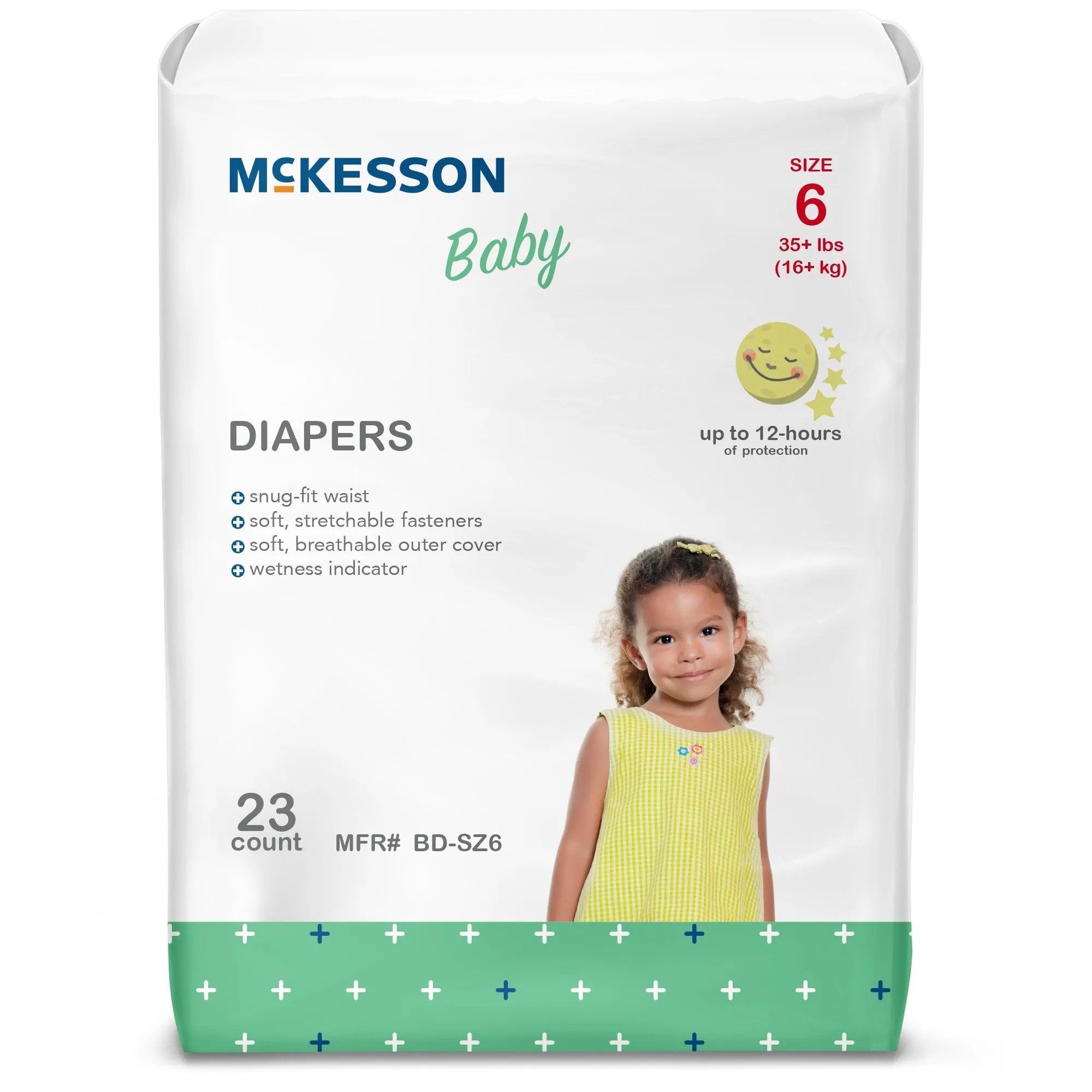 McKesson Baby Diaper, Size 6, Over 35 lbs