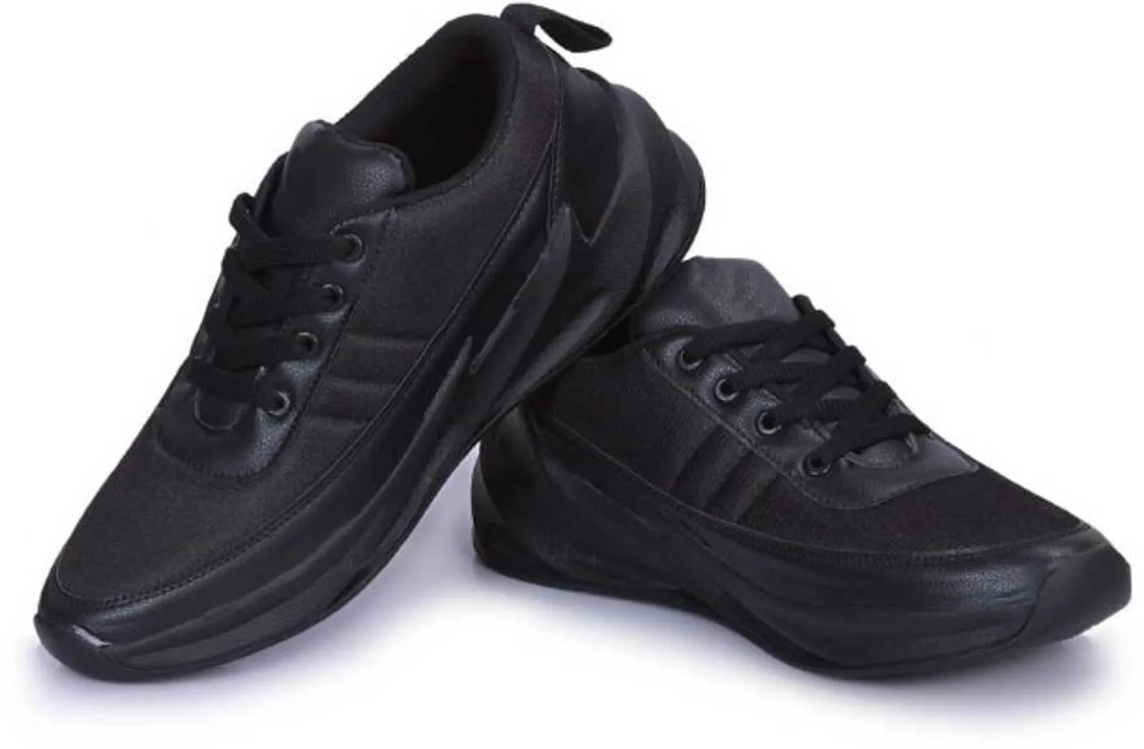 Men's Black Shark Sole Sports Sneaker