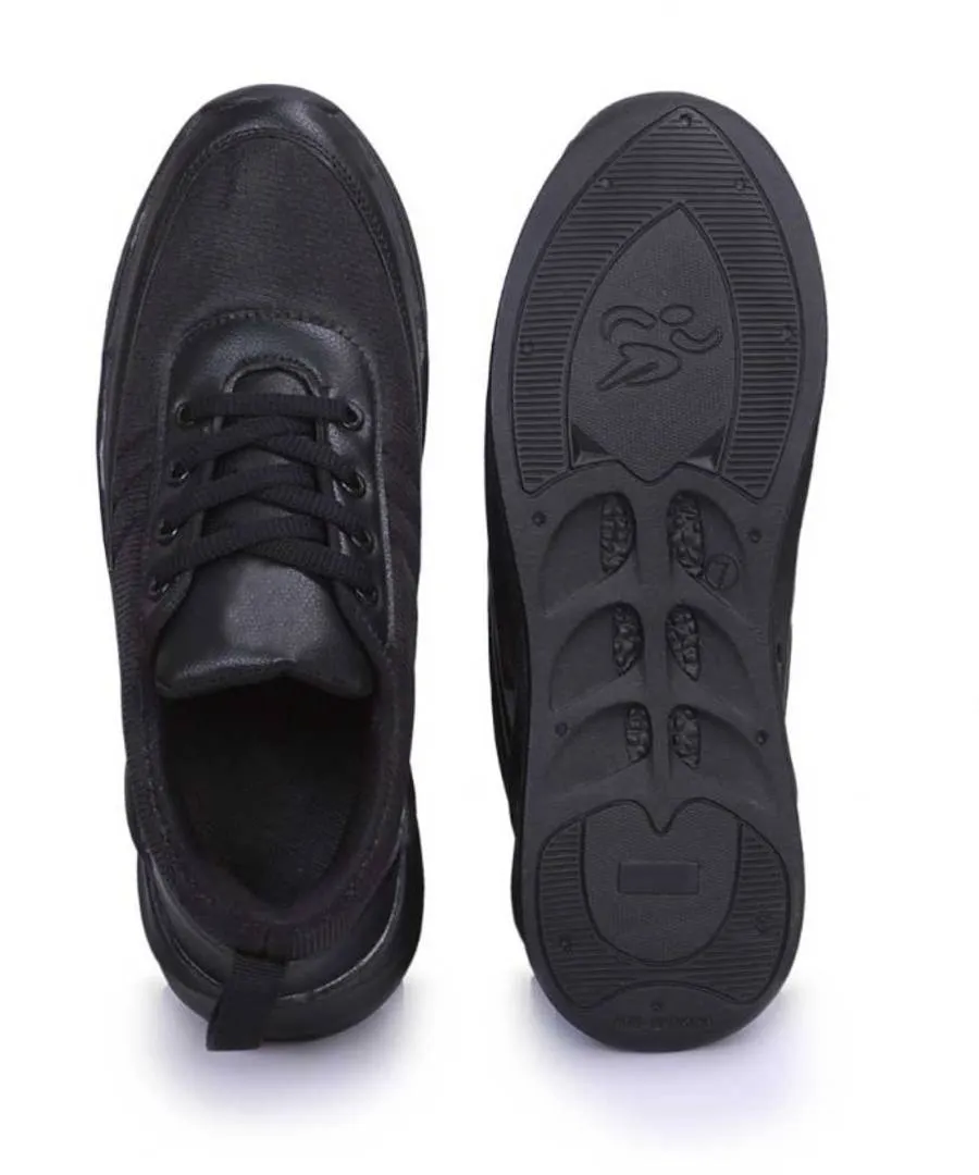 Men's Black Shark Sole Sports Sneaker