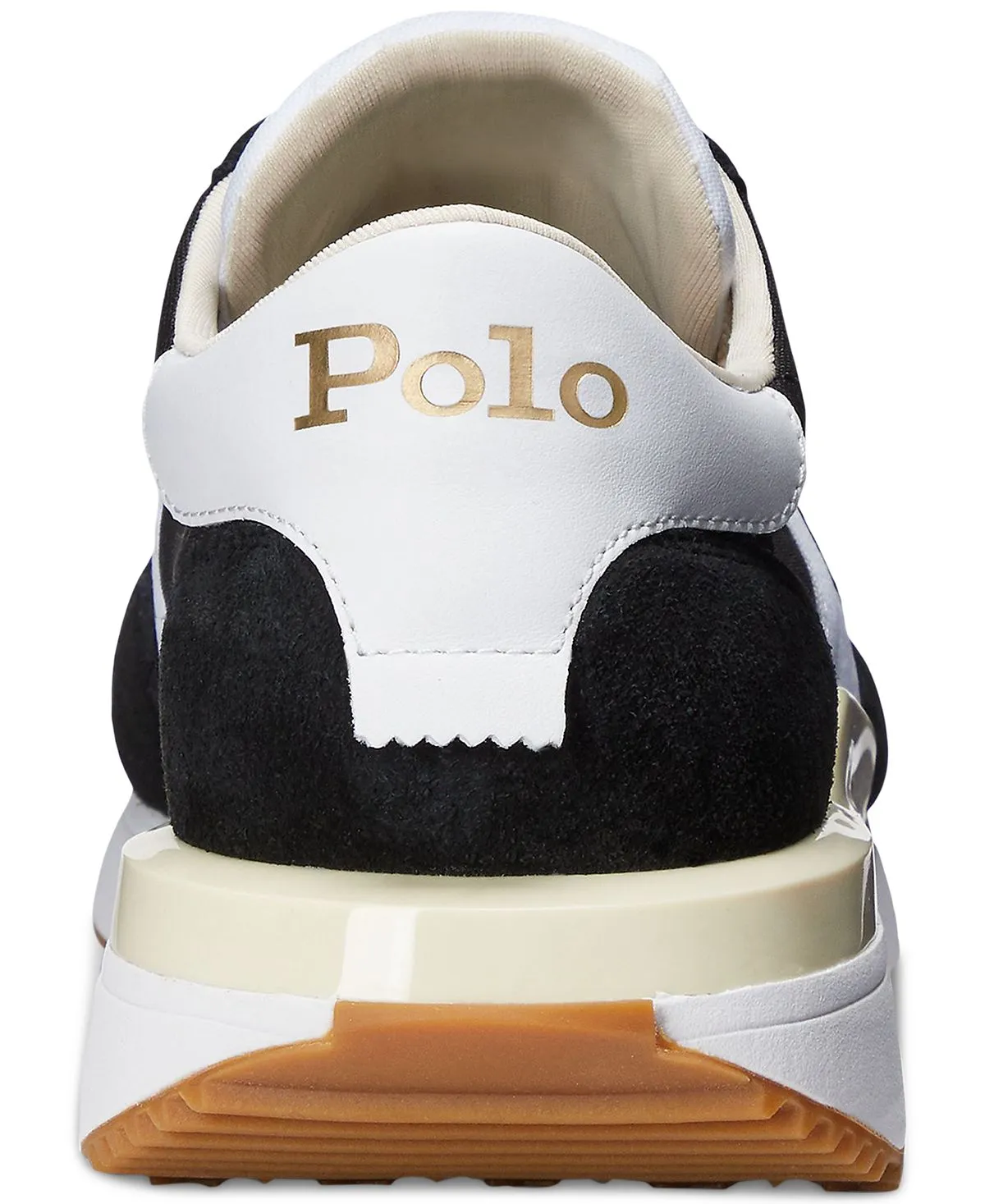 Men's train 89 lace-up sneakers Polo Ralph Lauren, black and white