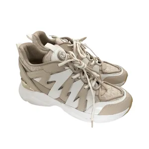 MICHAEL KORS Hero Trainer Runners Sneaker Cream SIZE 41