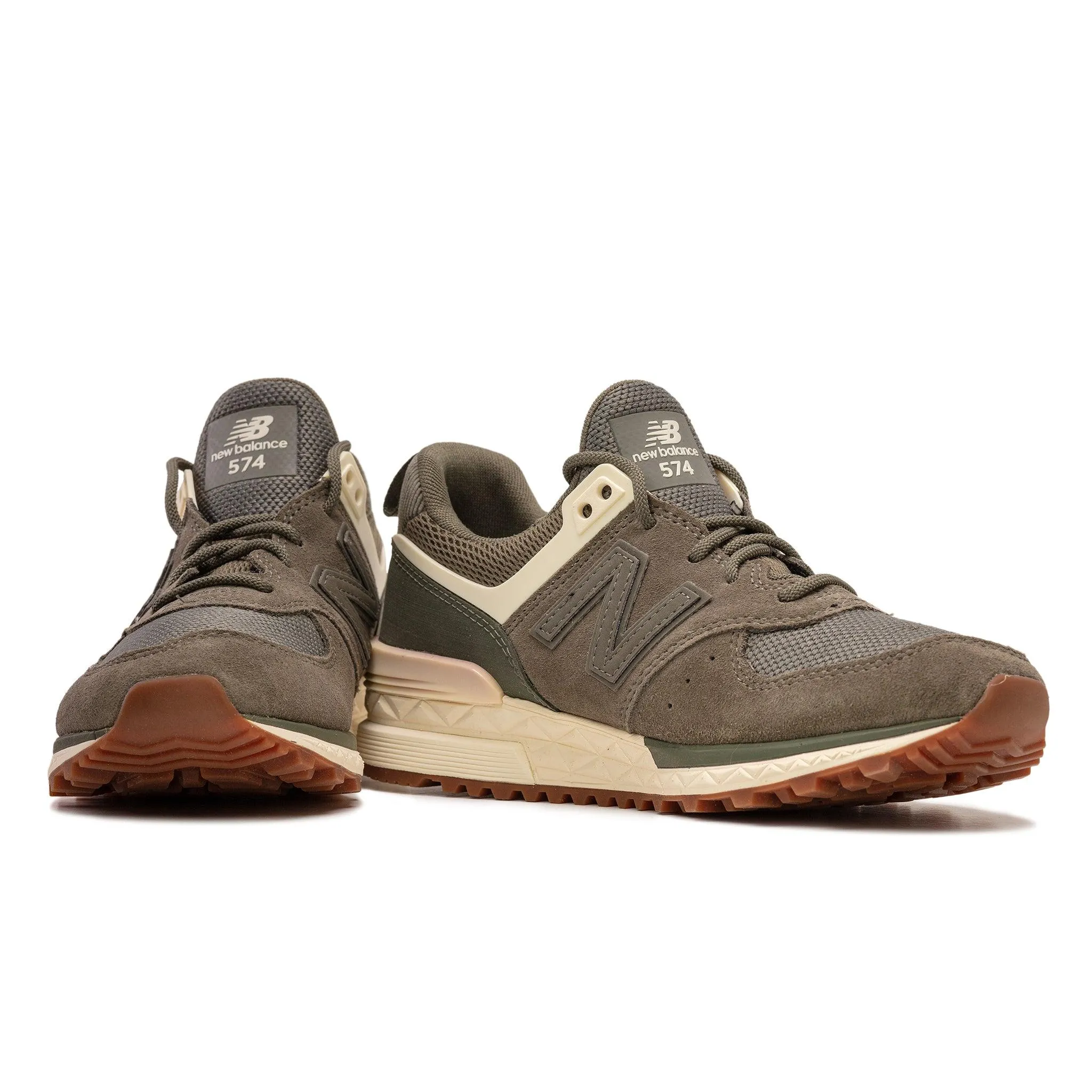 New Balance Women's 574 Sport Military Olive Green Sneakers