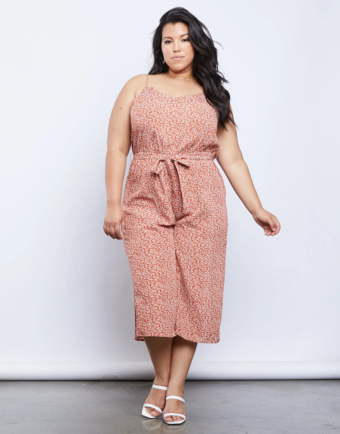 Plus Size Faye Floral Jumpsuit