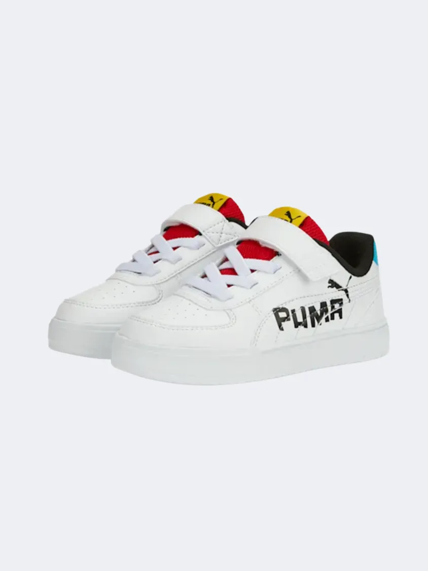 Puma Caven Brand Love Ps-Boys Lifestyle Shoes White/Black