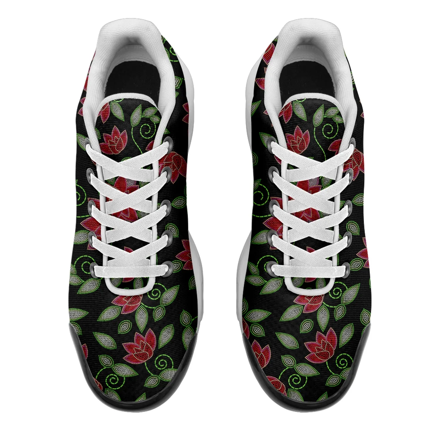 Red Beaded Rose Niowaa Air Cushion Shoes