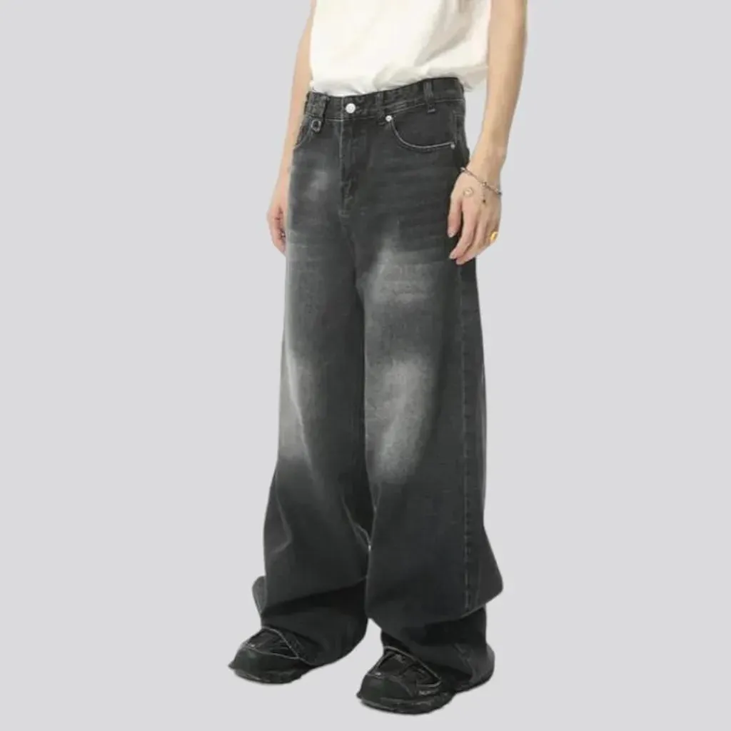 Retro sanded jeans
 for men