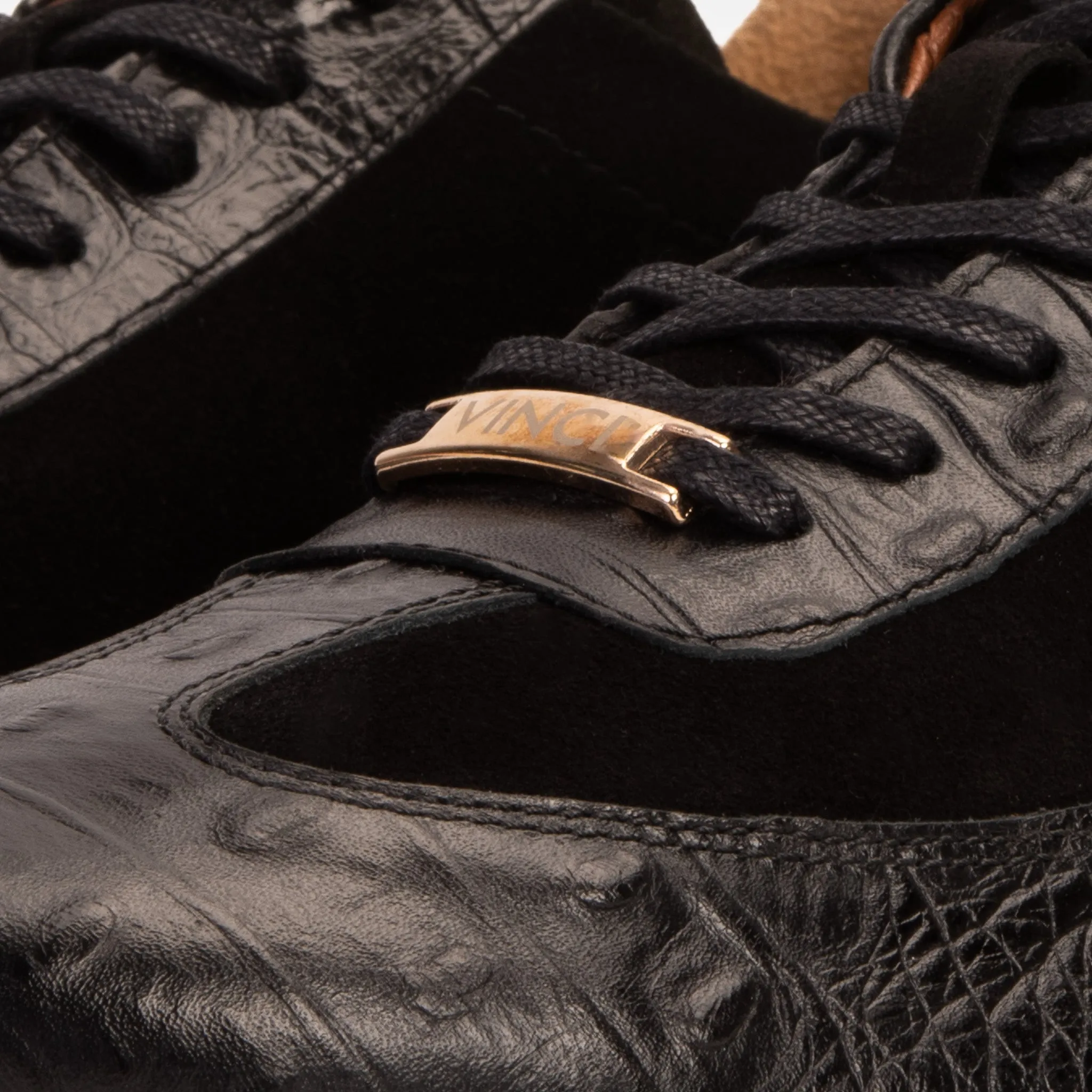 The Savamala Black Leather Men Sneaker Final Sale!