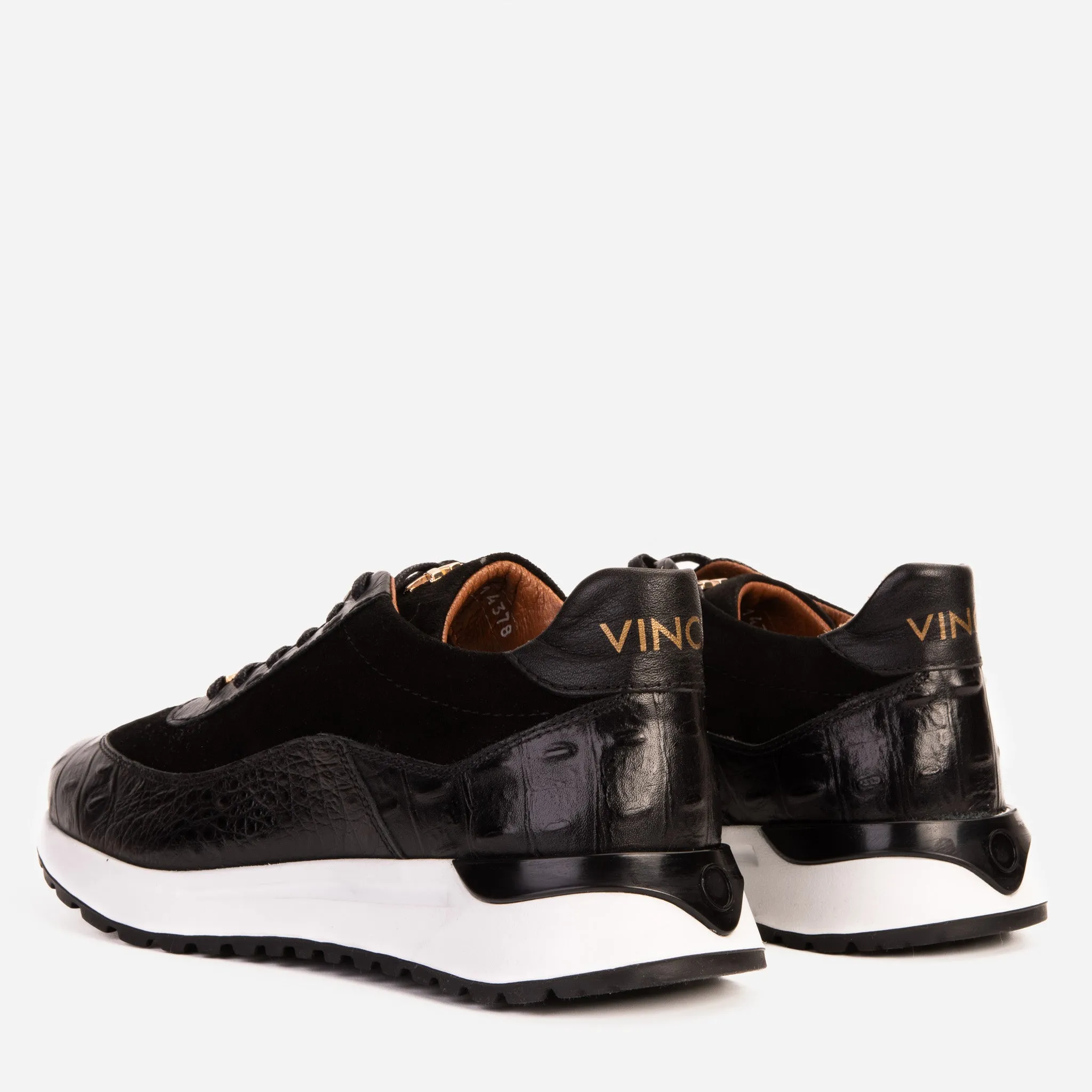 The Savamala Black Leather Men Sneaker Final Sale!