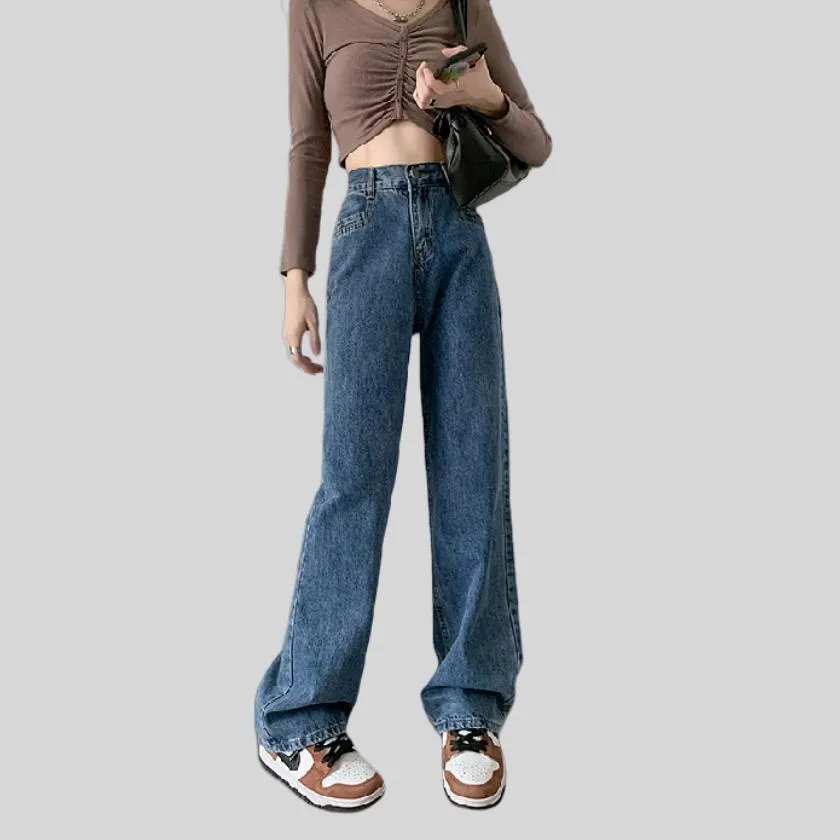 Women's High Waisted Elastic Denim Pants-Laik Pants