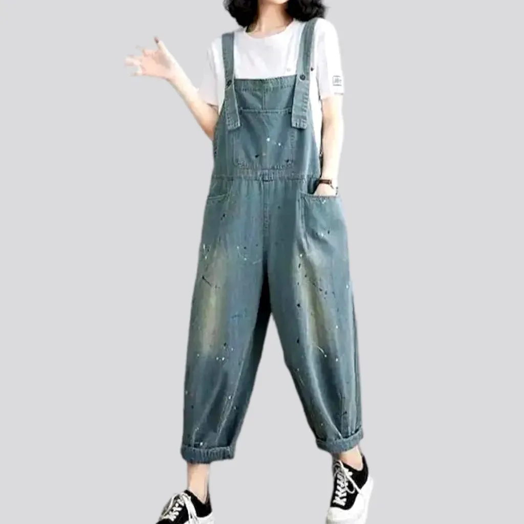 Y2k denim women's vintage dungaree